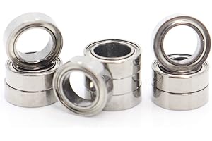 FUSHIBEARING Paquete de 10 rodamientos de bolas en miniatura de alta precisión ABEC-5 de 5 x 8 x 2,5 mm con blindaje metálico de alta precisión L-850ZZ (MR85ZZ)