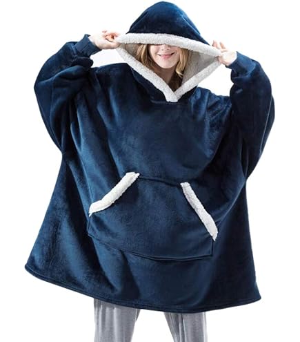 Sweatshirt à Capuche Surdimensionné ,Sweat Couverture,Enfant Polaire