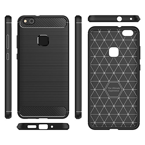 Fundass Carcasa Huawei P10 Lite Amytech 1 5 MM Grueso Gel Silicona Non-slip Anti-Fingerprint Anti-scratch Fundass Carcasa Case Para Huawei P10 Lite  Negro
