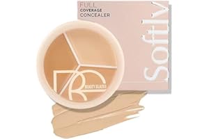 BEAUTY SEARCHER 3-kolorowa paleta Concealer Contour Palte, wodoodporny, trwały, lekki korektor w kremie o wysokiej sile krycia, mieszany korektor, konturowanie i rozjaśnianie i rozjaśnianie makijażu 3 w 1 # 01
