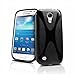Produktbild C63 ® Schwarz-X - Line Gel Silikon Schutzschale für Samsung Galaxy S4 Mini/HOXO Display Paket enthalten [] Displayschutzfolie