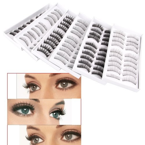 60X Falsche Künstliche False Unechte Wimpern Eyelash - 2