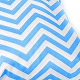 PIXNOR Welle Muster abwaschbar wiederverwendbar wasserdichte RV Baby Tuch Windel Windel Tasche nass-trocken-Tasche Tote mit weichen ausrichten Griff (blau) - 3