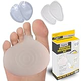 Penkwin® | 6 piece | Complete Ball of foot Gel pad set | Rapid Pain Relief for Metatarsalgia, Mortons Neuroma, Metatarsal Pain, Blisters and much more!