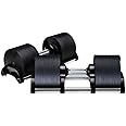 H H FITNESS 9-in-1 PAIR 32kg Adjustable Dumbbell 2-32kg black (Easy Safe Locking Mechanism) Home Fitness Gym Equipment (2x 32kg)