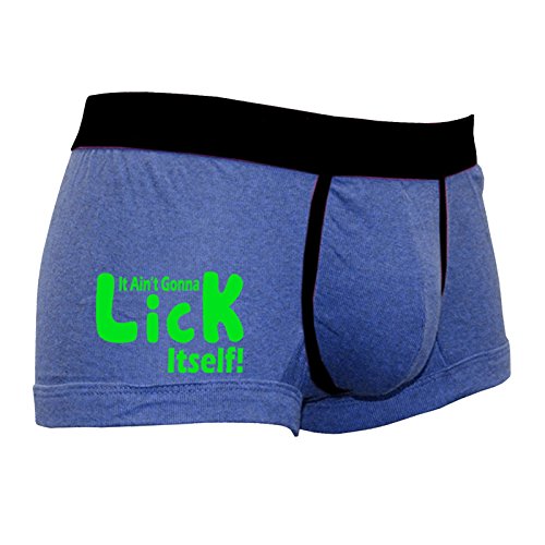 Mens Aint Gonna Lick Itself Funny Boxer Shorts Underwear Boyfriend