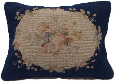 Galleria Farah1970) 40x30 CM Aubusson Tapestry Pillow Point Half Done Hand
