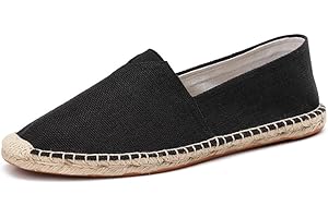 M&Catree Espadrilles Décontractées pour Femmes et Hommes en Toile Chaussures Plates d'été