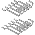 Pack of 10. Offgridtec© Beaver Tail Stainless Steel V2a Roof Hook for Surface Mounting PV Solar