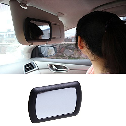 XinGe Auto Make-up Vanity Spiegel Auto Kosmetikspiegel Sonnenschutz Spiegel schwarz Auto Zubehör 11cm / 4.3“x7cm / 2.7“ 1 Stück Schwarz - 9