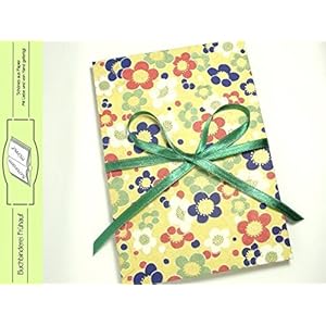 Leporello Fotoalbum 11x16 Bunte Blumen, schwarze Seiten, Fotoalbum