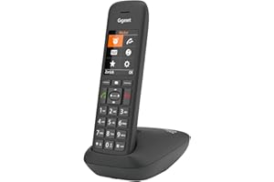 Gigaset C575 - Schnurloses DECT-Telefon - großes Farbdisplay mit moderner Benutzeroberfläche - Adressbuch für 200 Kontakte - Schutz vor unerwünschen Anrufen, schwarz [Deutsche Version]
