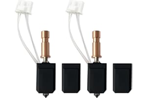 HzdaDeve 2PK 0.4MM Keramik Hotend für Kobra S1 Combo Hot End Kit Druckkopf Kühlkörper Block Heizpatrone Thermistor gehärtete Stahldüse mit Extra 2PK Silikon Abdeckung für Anycubic Kobra S1/ACE Pro