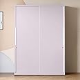 GODREJ INTERIO Almirah Slide N Store Pro 2-Door Steel Sliding Wardrobe for Clothes (Textured Lilac Glaze), 1-Year Warranty, 5 Shelves, 2 Drawer