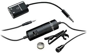 Audio-Technica ATR-3350 ATR Series Omnidirectional Condenser Lavalier Microphone - Black