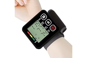 OMRON Ciśnieniomierz, sfigmomanometr nadgarstkowy, monitor nadciśnienia tętniczego z funkcją pamięci do dokładnego pomiaru ciśnienia krwi i pulsu, przenośny i łatwy w użyciu