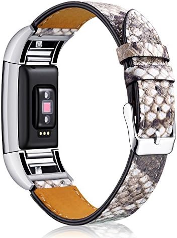 Fitbit Charge 2 leather bands (Snakeskin black)