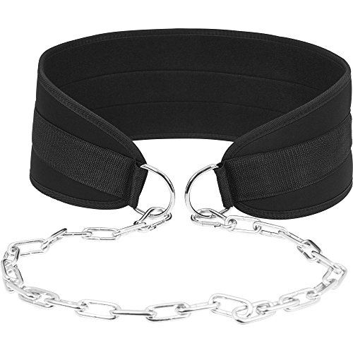 Nylon Dip Gürtel Dipping Belt Dipgürtel inkl. Kette und Karabiner - 2