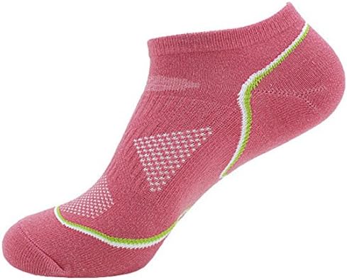 Langxi Women’s Sportive No Show Socks Contrast Colored Cotton Rich (UK Shoe 3-7, EUR 35-39, Coral)