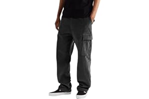 NHNKB Pantalones de pana para hombre, pantalones cargo elásticos para hombre, holgados, otoño e invierno, color sólido, pana, multibolsillo, pantalones rectos, pantalones de calle, informales,