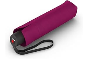 Knirps Regenschirm I.050 Medium Manual violet mit Schirmtasche I kleiner Handöffner Taschenschirm für unterwegs I windstabiler & leichter Mini Schirm