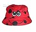 Hey Hey Twenty - Kids Cotton Sun Hat, Colour: Ladybird, Size: 48cm (Approx Age 12-18 Months)