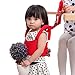 D-Mcark Baby Walker Toddler Walking Assistant Aid Safety Harness Wide Strap Rein with Stick Handle Velcro Backpack for Boys and Girls Red
