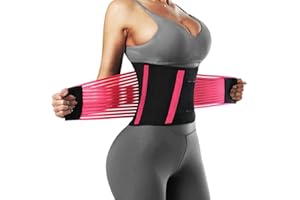 FEimaX Trener talii dla kobiet i mężczyzn trymer do talii z podwójnym paskiem na brzuch, regulowany modelujący sylwetkę, odchudzanie, odchudzanie, sauna, pas do potu, wsparcie pleców, do fitnessu,