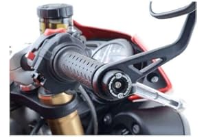 Compatible avec/Remplacement pour 765 STREET TRIPLE / 1050 1200 SPEED TRIPLE R/S / T120 THRUXTON BONNEVILLE - EMBOUTS DE GUIDON R&G / BE0102BK