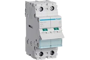 HAGER Interruptor modular, 2 polos, 40A