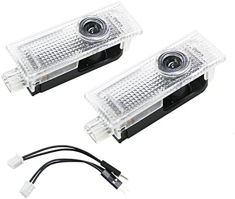 Bermud 2 Pieces Wireless LED Door Welcome Light LED Door Light Laser Logo