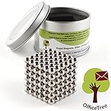 OfficeTree® 216 Mini imanes de neodimio 5x5x5 mm – Sujeción extra fuerte para pi