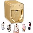 JODAIS Professional 3D Nail Printer Mini Printer for Nails, Portable Mobile Nail Art Printing Machine For Home Or Nail Salon, Massive Designs Available for Download, Gold