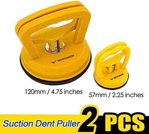 WFPOWER 2 x Suction Cup Dent Puller 4" + 2" Panel Remover Bodywork Repair Garage Tool Glass Phone Screen