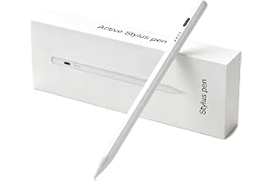 GLUBEE Penna för iPad Stylus-penna för 10–6. Gen kompatibel med Pad Pro 12,9/11" Mini 6/5 Air 5/4/3 (Vit, Styluspenna för iPad)