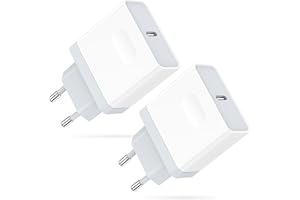 Caricatore USB C, 2-Pack Presa Replacement for iPhone 16/16 Pro/16 Pro Max/16 Plus/15/14/13/12/11/SE/XS/XR/8, Lynban 20W Spina Rapido Charger Spinotto Caricabatterie Alimentatore Carica Muro Ricarica