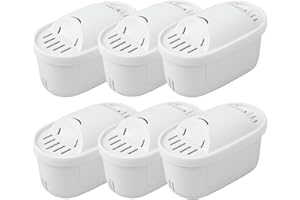 Max Strength Pro - Juego de 6 cartuchos de filtro de agua compatibles con Brita Maxtra® y XL Jugs, 6 meses de suministro de filtros sin BPA, también compatible con Mavea Maxtra+, Elemaris, Marella