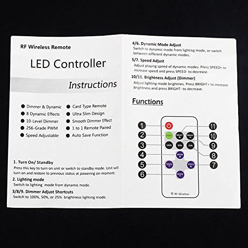 Gazechimp Mini RF Wireless LED Fernbedienung Controller Dimmer Einfarbige Controller Geführt - 9