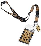  Meroncourt Harry Potter Hogwarts Alumni Newt Scamander Lanyard, Corbata Unisex Adulto, Negro, Talla única