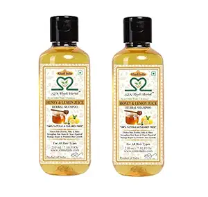 Khadi Herbal Honey & Lemon Juice Shampoo - 210ml (Set of 2)