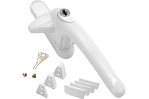 TRULY PVC LIMITED Universal Cockspur Window Handle Kit (3 Pack) - Right, White/White