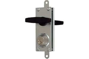 Viro | Serrature per Porte Basculanti e Serrande, Corazzata, Fornita con Aste di Collegamento, con Coppia di Maniglie, Interasse 70 mm