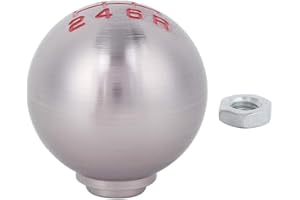 BigKing Gałka zmiany biegów, gałka zmiany biegów samochodu, kula, ręczna skrzynia biegów, gwint M10 x 1,5, pasuje do Honda Civic, City, CRV (szósty bieg)