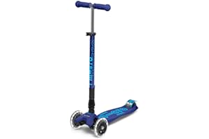 Micro Scooters | Maxi Micro Deluxe Foldable Children's Scooter | Big Wheels | Handlebar Adjustable | 5-12 Years | Boys & Girls