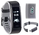 Newgen Medicals GPS Uhr: Premium-GPS-Fitness-Armband, XL-Touchdisplay, Puls, 18 Sportarten (Fitnessarmband Schwimmen)