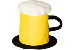 Boland 98996 - Hut Bierkrug, Plüsch-Mütze, mit Henkel, Volksfest, Kostüm, Karneval, Themenparty, Mottoparty, JGA