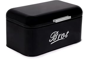 THEO&CLEO Theco&Cleo Contenitore per Pane con Coperchio, Grande Scatola per Mantenere Il Pane Croccante in Metallo, Adatta per Pane e Biscotti, li conserva a Lungo a Senza umidità, Design retrò