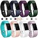Produktbild Für Fitbit Charge 2 Armband, HUMENN Charge 2 Armband Weiches Silikon Sports Ersetzerband Fitness Verstellbares Uhrenarmband für Fitbit Charge2 Large # 8Pack