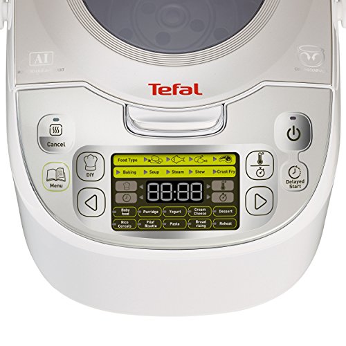 Tefal RK8121 Multicooker 45 in 1, 750 W, 5 L Kapazität, 45 Kochfunktionen, Warmhaltefunktion, LC-Display, inklusiv Rezeptbuch, weiß - 3