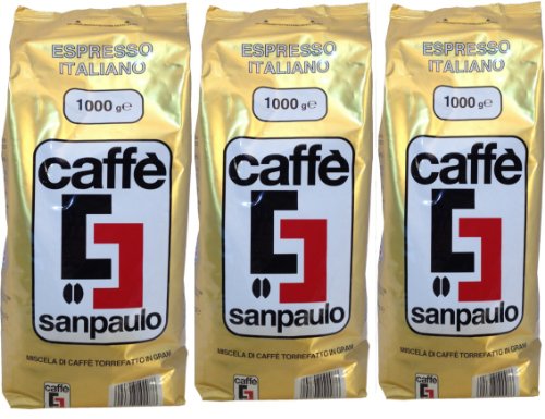 Kaffee San Paulo Oro (3 X 1000 g.) Espresso, Kaffee, ganze Bohnen
